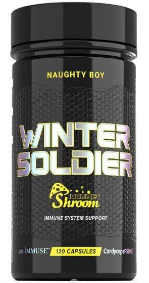 Naughty Boy Winter Soldier Immune Shroom 120 Veg Caps - Out of Date