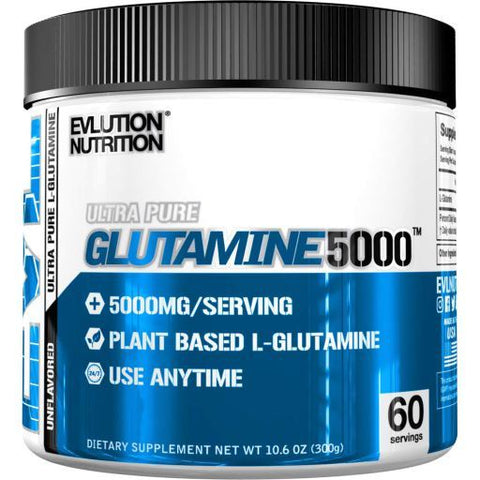 EVLution Nutrition Unflavoured Ultra Pure Glutamine 5000 300g