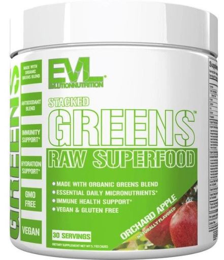 EVLution Nutrition Orchard Apple Stacked Greens 162g